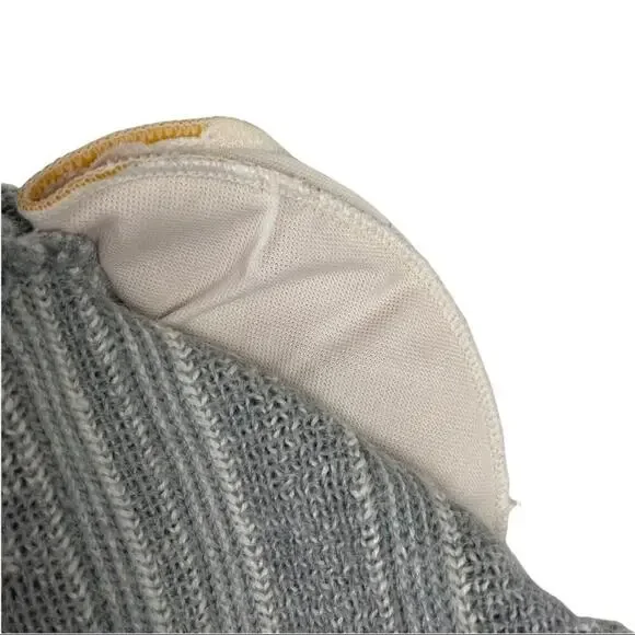 Kitty Hawk Retro Mix Print 80s Pullover Knit Sweater with Shoulder Pads Medium - Picture 11 of 13